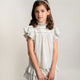 Conj. Blusa Niña Y Falda Short Olanes En Talle Picueta Contraste