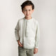 Conj. Camisa Rayas Verdes Con Capucha Y Bermuda Verde Seco