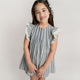 Vestido Niña Tablones Delanteros Rayas